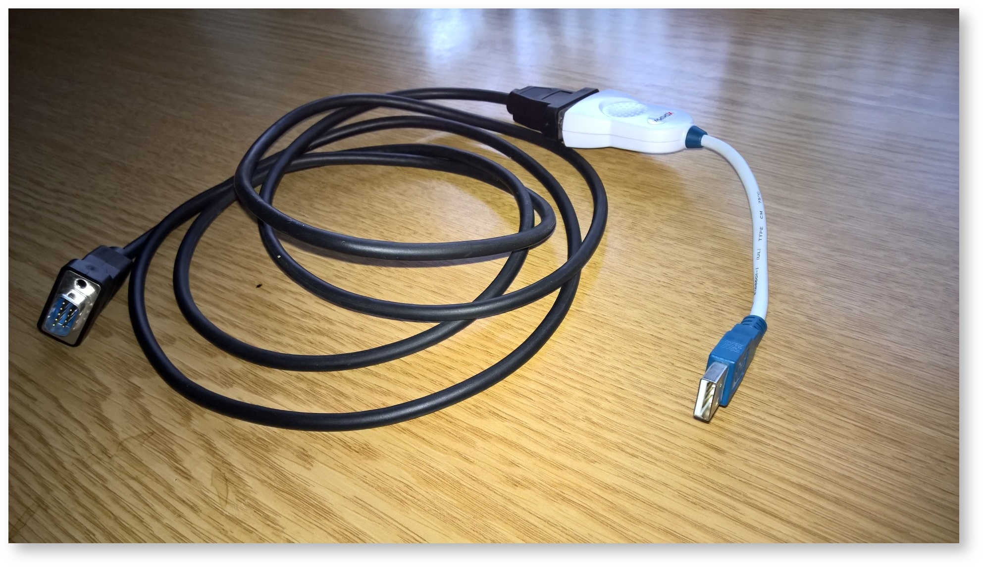 Z88 to PC Cable with Serial USB Adapter