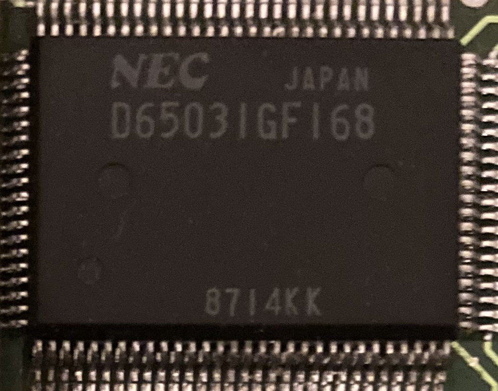 The blink, this chip was product in 1987, week 14.